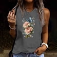thumbnail image 2 of Floruhand Women's Summer Tank Tops Sleeveless Vintage Flower Graphic Tees Boho Cami Shirt Blouse, 2 of 4
