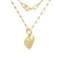 thumbnail image 3 of Cadena Y Dije Casa del Anillo Corazón Facetado Oro Sólido 10K Amarillo, 3 of 5