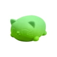 thumbnail image 2 of Silicone Sensory Squeeze, Cat Relaxation Relief, 2 In, Green Molded Shape, 1 Pc, Student Squeeze Toys, Relaxation Relief Items Kids, Desk Toys for Office for Adults, 2 of 5