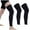 Black, variant on Fitness & Yoga XXL Compression Leg Sleeve for Men and Women Support for Calf and Tibia for Athletic Performance and Recovery