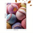 thumbnail image 3 of Colorful Baseball Sport Canvas Print, Kids Boys Girls Nursery Sports Bedroom Living Room Home Wall Decor Art, 3 of 8