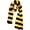 Black Yellow, variant on Fall Winter Ultra Soft Knit Striped Scarf for Women Red White