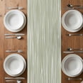 thumbnail image 4 of Table Runner 48 Inches Long for Kitchen Dining, Green Waves Stripes Dresser Scarf Farmhouse, Dining Table Decorations for Wedding/Parties, Vintage Minimalist Lines Texture 13 x 48 In, 4 of 8