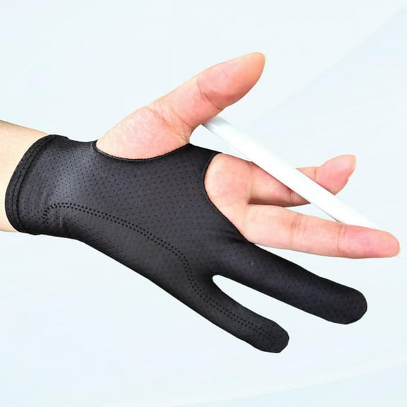 Artist Glove For Tablet Drawing Graphics, Anti-foul1ng Digital Drawing Gloves High Elastic Lycra Fiber Two Finger Gloves For Tablet, Pad And Art Creation? XS/S//L?