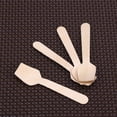 thumbnail image 1 of Minkissy 100PCS Natural Smooth Wood Ice Cream Tasting Spoons Beige for Everyday Use General Public, 1 of 5