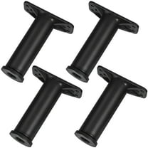 Pawsdot 4Pcs Adjustable Bed Frame Support Legs Black Strong Load Bearing Replacement