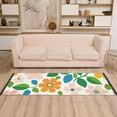 thumbnail image 2 of Yayeee Runner Rug for Bedroom 2'x6' Machine Washable Hallway Non Slip Mat, Retro Orange Floral, 2 of 8