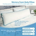 thumbnail image 6 of Body Pillow Firm Body Pillows for Adults Long Pillow for Sleeping Bed Full Body Pillow for Back Stomach Side Sleeper, 6 of 13
