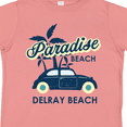 thumbnail image 4 of Inktastic Paradise Beach in Delray Beach with Palm Trees and Car Boys or Girls Toddler T-Shirt, 4 of 5