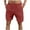 Wine, variant on Ofertas relámpago de hoy DDAPJ pyju Mens Cotton Linen Shorts Drawstring Elastic Waist Summer Beach Shorts Baggy Comfy Lounge Shorts with Pockets Khaki M