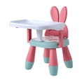 thumbnail image 2 of Silla portátil para comer para bebés, asiento de con bandeja , de comedor antideslizante, taburete bajo, ños - Conejo do SM SunniMix Sillas para niños, 2 of 6