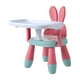 thumbnail image 2 of Silla portátil para comer para bebés, asiento de con bandeja , de comedor antideslizante, taburete bajo, ños - Conejo do SM SunniMix Sillas para niños, 2 of 6