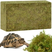 Halatool 1.1LB Natural Sphagnum Moss for Reptiles- 25QT Green Live Moss for Terrarium Plants Long Fiber Reptile Moss for Leopard Gecko Snake Hamsters Tortoises Frogs Lizards Salamanders