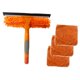 thumbnail image 3 of Herramienta limpiadora de ventanas. Fácil de usar. Práctica. Profesional. Multiusos. Estilo B Gris Naranja, 3 of 9