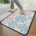 thumbnail image 4 of Blue and Pink Christmas Snowflake Pattern Door Rugs,Washable Non Slip Door Mats Indoor,Decorative Door Mats,Entry Mat Indoor for Entrance,Bedroom,Kitchen,Bathroom,30"x17", 4 of 6