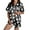 R199-Black, variant on RMGVDSD Halloween Womens Pajamas Set Button Down 2 Piece Shorts Set Lapel Short Sleeve Sleepwear Holiday Pajama Sets for Daily Loungewear