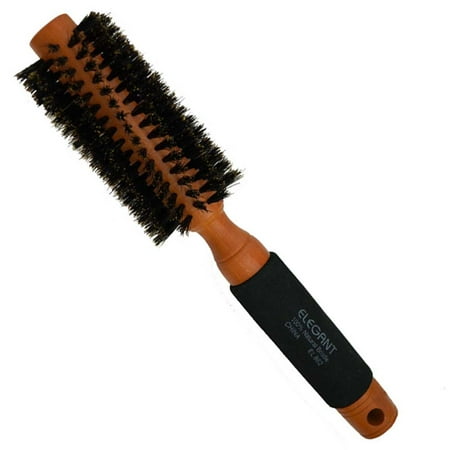 1.5" Wooden Styling Round Hair Brush with Foam Grip