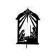 thumbnail image 2 of Brocheta de silueta de Belén navideño, decoración de césped, estaca de metal versátil para exteriores para pasillo, entrada, decoración de parque infa Estilo B, 2 of 8