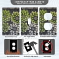 thumbnail image 3 of Yayeee Toggle Light Switch Wall Plate 1-Gang 4.5"x2.7" Home Decorative Outlet Cover, Gray Floral, 3 of 7