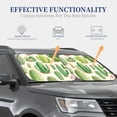 thumbnail image 3 of Kdxio Cactus And Succulent Print 2-Piece Sun Shade Front Windshield - Foldable Car Front Window Sunshades for Most Sedans SUV Truck, 3 of 6