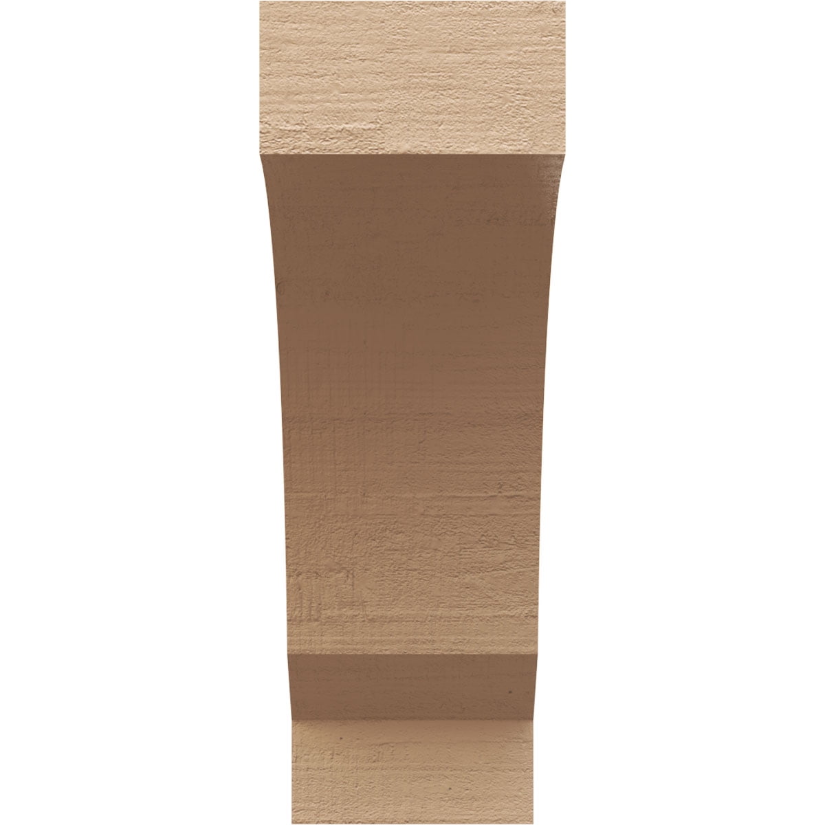 11"W x 22"D x 33"H Classic Moab Rough Cedar Woodgrain TimberThane Corbel, Primed Tan