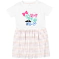 thumbnail image 3 of Inktastic Big Sister to a Little Mister Bow and Mustache Girls Toddler Dress, 3 of 5