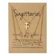 thumbnail image 1 of Twelve Constellations Gold Clavicle Necklace Set with Paper Card for Women Friendship Pendant, 1 of 3