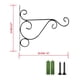 thumbnail image 2 of Estante de flores colgante de pared nórdico Estante de flores colgante para balcón y jardín Estante de flores colgante Pequeño con luz eléctrica Hogar europeo y americano, 2 of 6