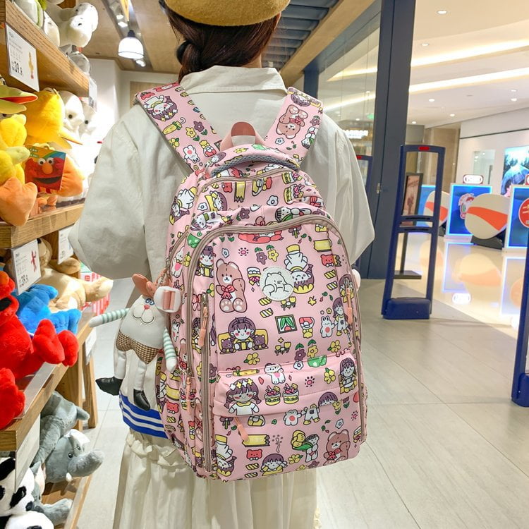 Backpack for female junior high school students primary school students third to sixth grade middle school students school bags college students