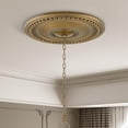 thumbnail image 2 of Beaumont Lane Polyurethane Antique Gold Ceiling Medallion Round 24", 2 of 2
