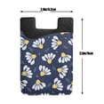 thumbnail image 6 of YFYANG Universal Adhesive Cell Phone Card Holder, Lovely Blue Daisy Flowers Leather Cell Phone Wallet Sticker, 6 of 6
