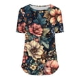 thumbnail image 5 of Womens Plus Size Dressy Tops and Blouses Shirts for Women Short Sleeve Xl Women V Neck Tunic Tops Summer Tee Shirts for Women Women Shirts Under 20, 5 of 6