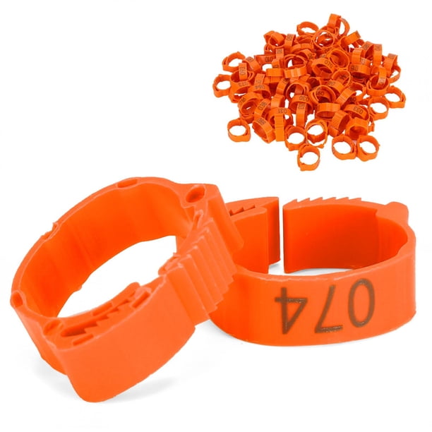 Anillo para patas de aves de corral, 100 piezas Anillo para patas de aves de corral Anillo para patas de pollo Anillo para patas de aves de corral hecho a medida para la perfección Jadeshay A