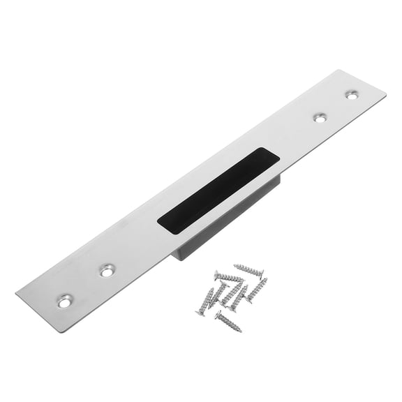 Minkissy Reinforced Door Strike Plate for Exterior Door Locking Mechanism, Heavy Duty Security Hardware, 1 Set
