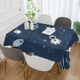 thumbnail image 5 of SKYSONIC Cute Print Tablecloth Waterproof Washable Polyester Square Table Cover Durable Tablecloth for Kitchen Dining Table Party Decor (54 X 72 Inch), 5 of 7