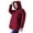 Burgundy, variant on IROINNID Jacket for Women Winter Warm Plus Size Hooded Button Down Cotton Coat Long Sleeve Casual Daily Jacket,Khaki
