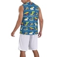 thumbnail image 2 of Honeii Dinosaur on the Beach Vacation print basktball shirt for men and women, Unisex basketball jersey for Theme party-X-Large, 2 of 6
