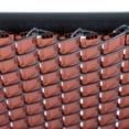 thumbnail image 3 of Maximum Privacy Redwood SoliTube Slats™ for 4ft Chain Link Fence, 3 of 9