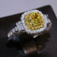 thumbnail image 2 of K-KED Gorgeous 925 Silver Filled,Gold,Wedding Ring Cubic Zircon Delicate Jewelry Gift Sz 6-10-8, 2 of 6