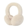 thumbnail image 2 of Eoperou Winter Imitation Hare Fur Earmuffs Girls Cute Solid Color Warm Earmuffs Outdoor Ear Warmer Foldable Soft Furry Ear Covers, 2 of 8