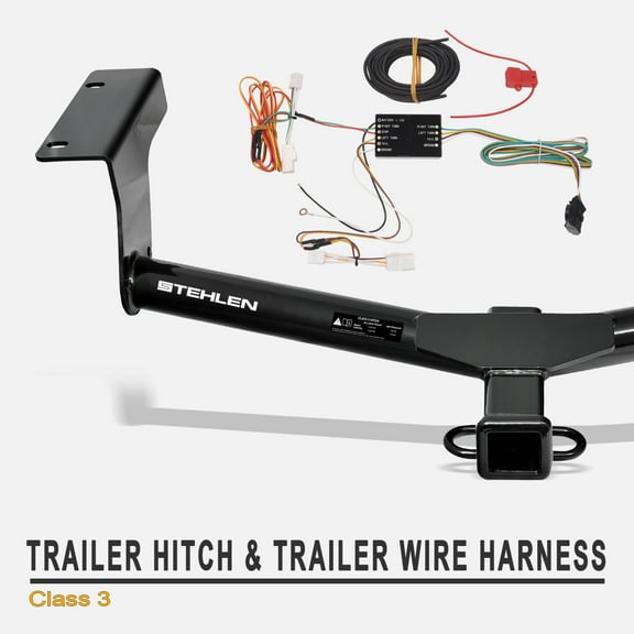 Stehlen 733469495543 Class 3 Trailer Hitch Receiver 2" with Wiring & T-Connector For 2006-2012 Toyota RAV4
