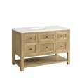 thumbnail image 3 of James Martin 330-V48-LNO-3WZ Single Vanity Light Natural Oak w/ White Zeus Top, 3 of 9