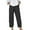 Black, variant on Women's Casual Travel Pants Drawstring Soft Fade Resistant Black XXL
