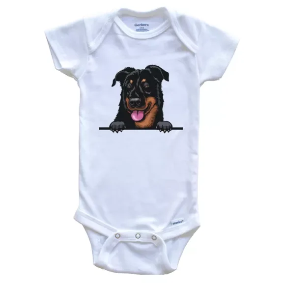 Baby Bodysuit BELLA CANVAS Beauceron Dog Breed Cute One Piece Baby Bodysuit