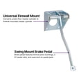 Firewall Mount Brake Pedal Assembly, 13