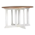 thumbnail image 6 of 48" Foldable Round Solid Mango Dinning Table Natural / White, 6 of 11