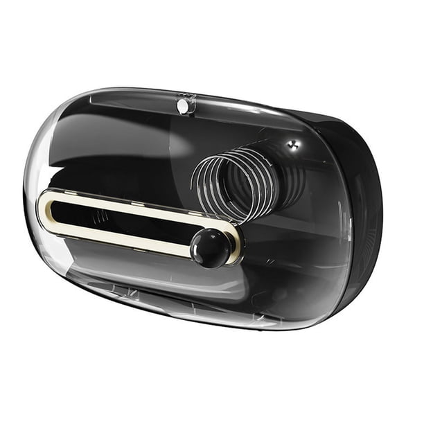 Funda decorativa para caja de pañuelos, creativa, para papel higiénico, para decoración del hogar y la cocina. Negro
