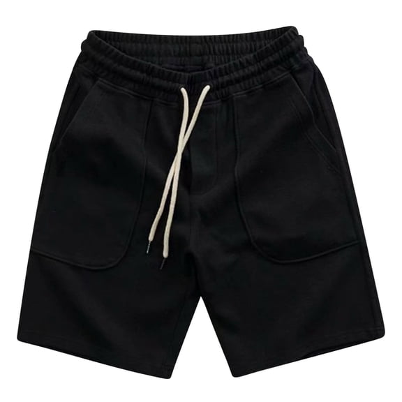 Mlzmgr Athletic Mens Shorts with Pocket Drawstring Elastic Waist 5 Inch Shorts Smmer Vacation Casual Shorts