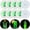 Green, variant on LED Light Coaster,12 PCS light up coaster,LED Drink Coasters Bar Beer Beverage Coasters Light Club, Wedding, Bar