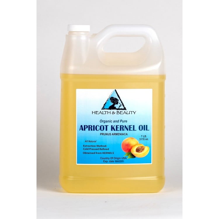 Apricot Kernel Oil Refined Organic Carrier Cold Pressed 100 Pure 7 Lb